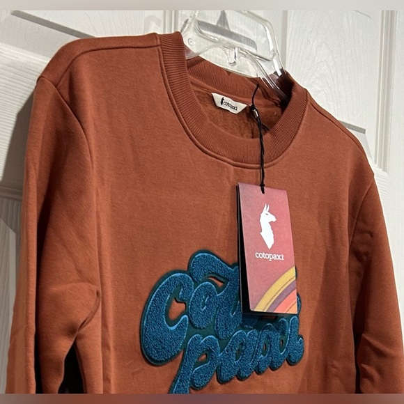 Cotopaxi Women's Medium Coto-Patch Crew Sweatshirt Faded Brick Rust NWT - Picture 3 of 7